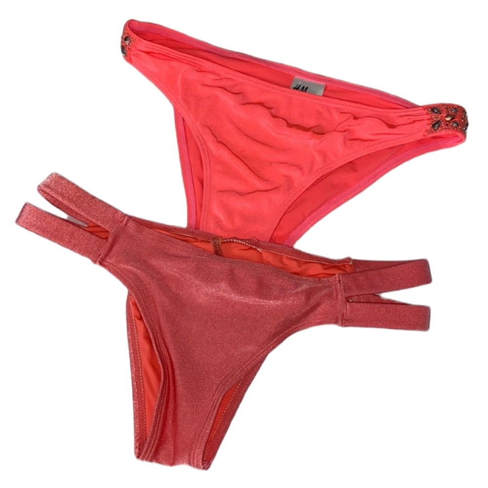 2 Bikini Bottoms Swim wear Women Size S